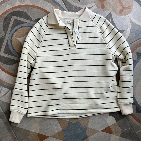 Madewell Betterterry Polo Sweatshirt NWT Size XS - Picture 7 of 9